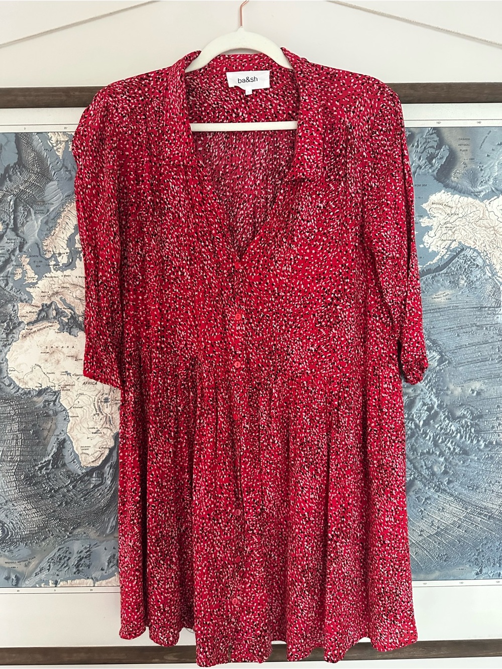 ba&sh Alma Shift Dress Size 1 (Size Small)
